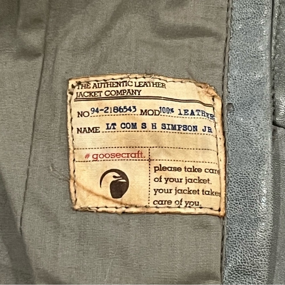Goosecraft Leather Jacket 017 Pale Olive Green 94-2186543 Moto Blogger Trend - Picture 7 of 14